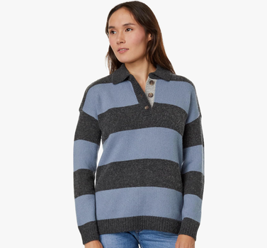 Madewell Rugby Stripe Polo Sweater