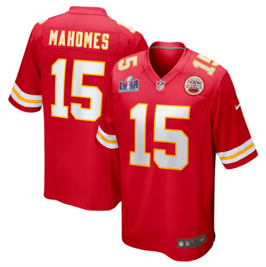 Patrick Mahomes Kansas City Chiefs Nike Super Bowl LVIII Game Jersey