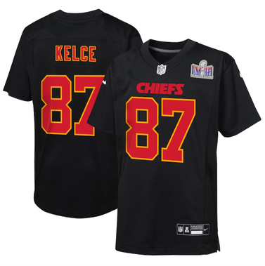 Travis Kelce Kansas City Chiefs Nike Youth Super Bowl LVIII Jersey
