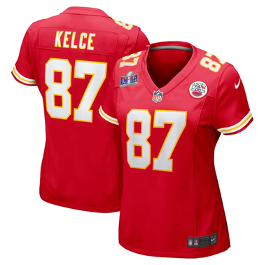 Travis Kelce Kansas City Chiefs Nike Women's Super Bowl LVIII Game Jersey