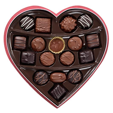 Russell Stover Valentine's Day Heart Assorted Chocolate Gift Box