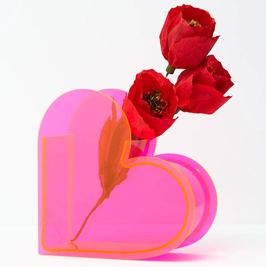 Paper Source Acrylic Heart Vase