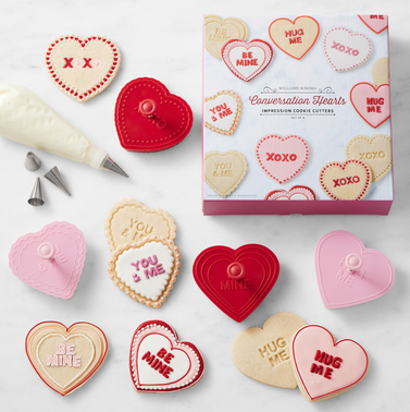 Williams Sonoma Valentine's Day Conversation Heart Cookie Cutters