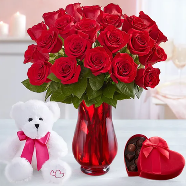 1-800-Flowers Two Dozen Romantic Red Roses