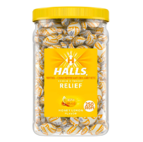 HALLS Relief Honey Lemon Cough Drops