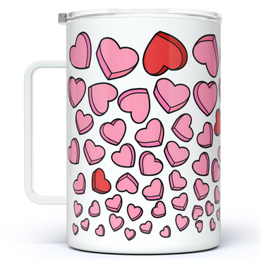 Loftipop Love Hearts Insulated Travel Coffee Mug