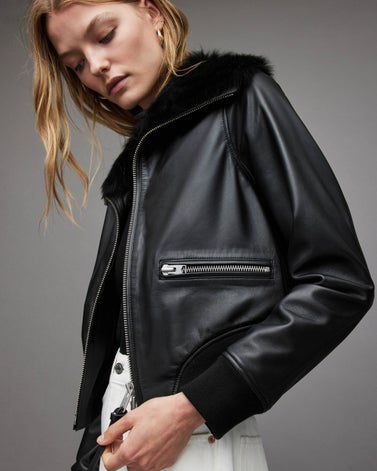 Wisley Leather Shearling Jacket