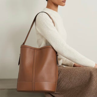 Hunting Season Textured-Leather Tote