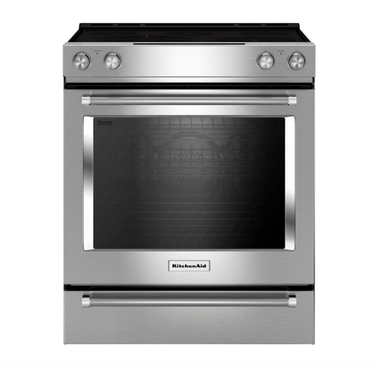 KitchenAid 6.4 Cu. Ft. Self-Cleaning Slide-In Electric Convection Range