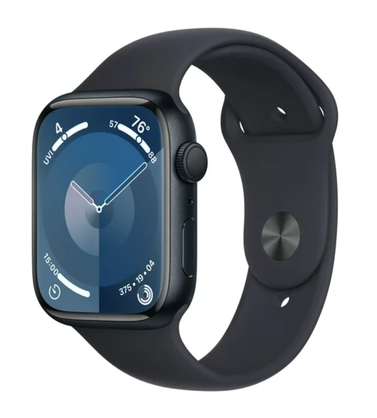 Apple Watch Series 9, 45mm (GPS) with Midnight Aluminum Case and Sport Band
