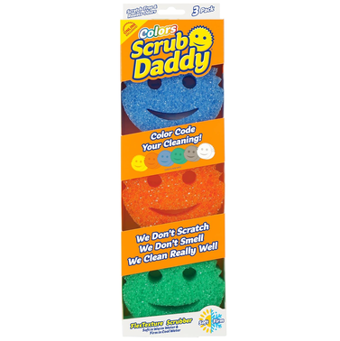 Scrub Daddy Color Sponge - Scratch-Free Multipurpose Dish Sponges