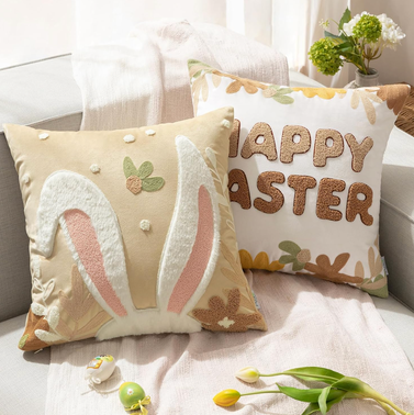 Ashler Easter Decorations Pillow Covers