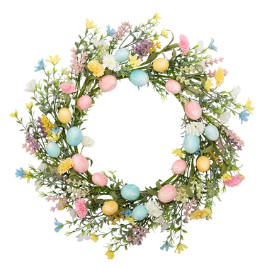VGIA Artificial Easter Egg Wreath