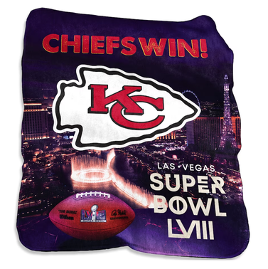 Kansas City Chiefs Super Bowl LVIII Champions 50" x 60" Silk Touch Throw Blanket