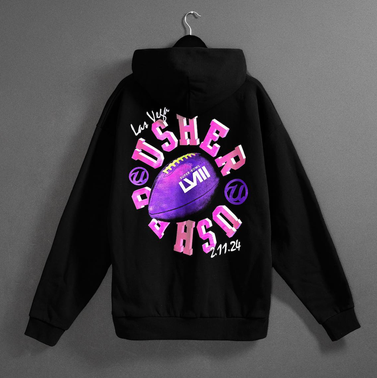 Mitchell & Ness Black Blacklight Legacy Pullover Hoodie