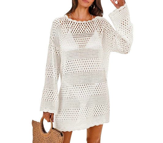 Buy Romwe Women's Plus Size Sheer Mesh Button Front Swimsuit Cover Up Beach  Shirts at