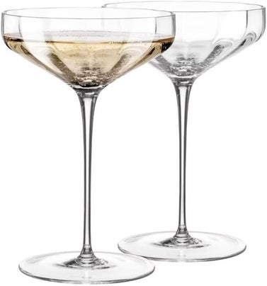 Sister.ly Drinkware Opulent Angled Cocktail Coupe Glasses