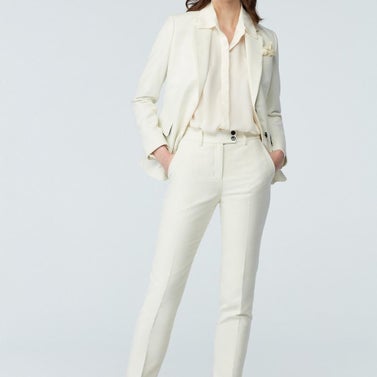 Indochino Fleetwood Moleskin Cream Suit