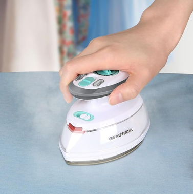 Beautural Mini Travel Steam Iron With Dual Voltage