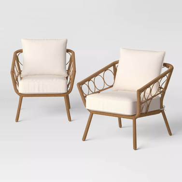 Threshold Britanna Outdoor Patio Chairs - 2pcs