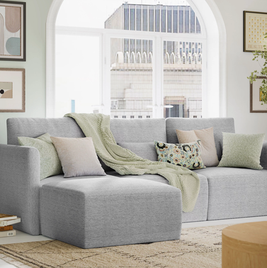 Beautiful Drew Modular Sectional Sofa with Ottoman