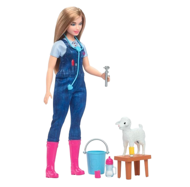 Barbie 65th Anniversary Doll, Farm Veterinarian Set