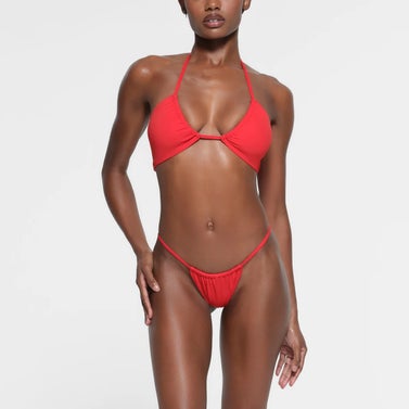 Signature Swim Halter Bikini Top and String Bikini Bottom