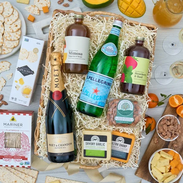 Gourmet Gift Baskets Champagne and Mimosa Gift Basket