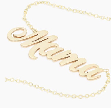 Tender Tokens 14K Yellow Gold "Mama" Pendant Necklace