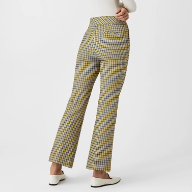 The Perfect Pant, Kick Flare - Dijon Houndstooth