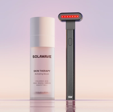Solawave 4-in-1 Red Light Therapy Skincare Wand & Activating Serum Kit