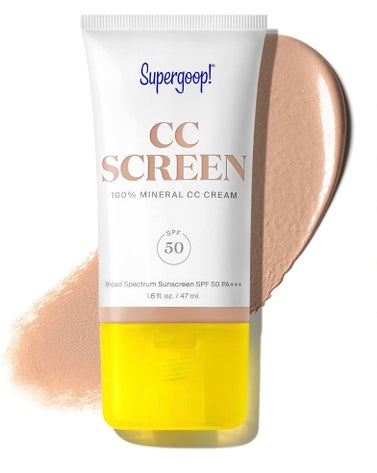 Supergoop! CC Screen - SPF 50 CC Cream, 100% Mineral Color-Corrector & Broad Spectrum Sunscreen