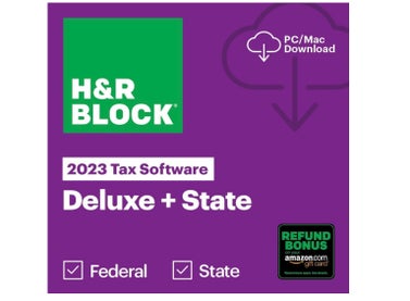 H&R Block Tax Software Deluxe + State 2023 (PC/MAC Download)