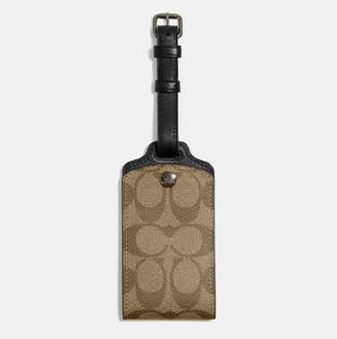 Coach Luggage Tag in Signature Canvas