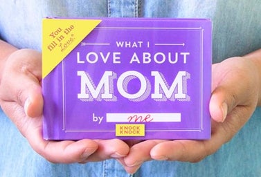 Knock Knock What I Love about Mom Fill-in-the-Blank Gift Journal