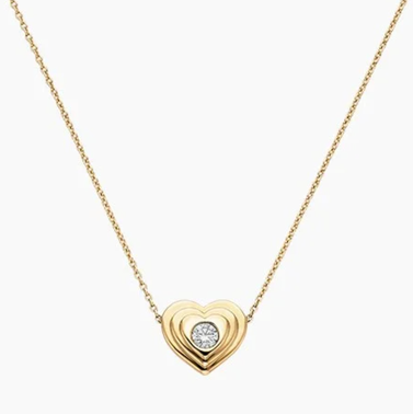 Sweetheart Lab Diamond Pendant Necklace (1/8 ct. tw.)