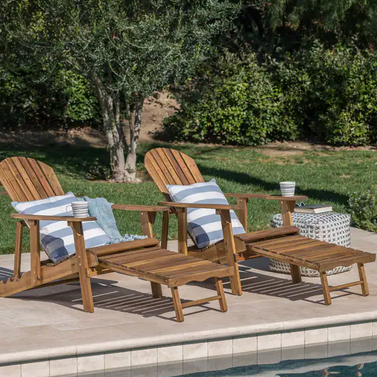 Christopher Knight Hayle Reclining Wood Adirondack Chair (Set of 2)