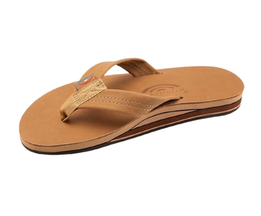Rainbow Sandals Leather Double Layer Wide arch Flip Flop