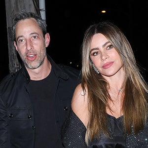 Justin Saliman and Sofia Vergara are seen at Giorgio Baldi restaurant on March 29, 2024 in Los Angeles, California.