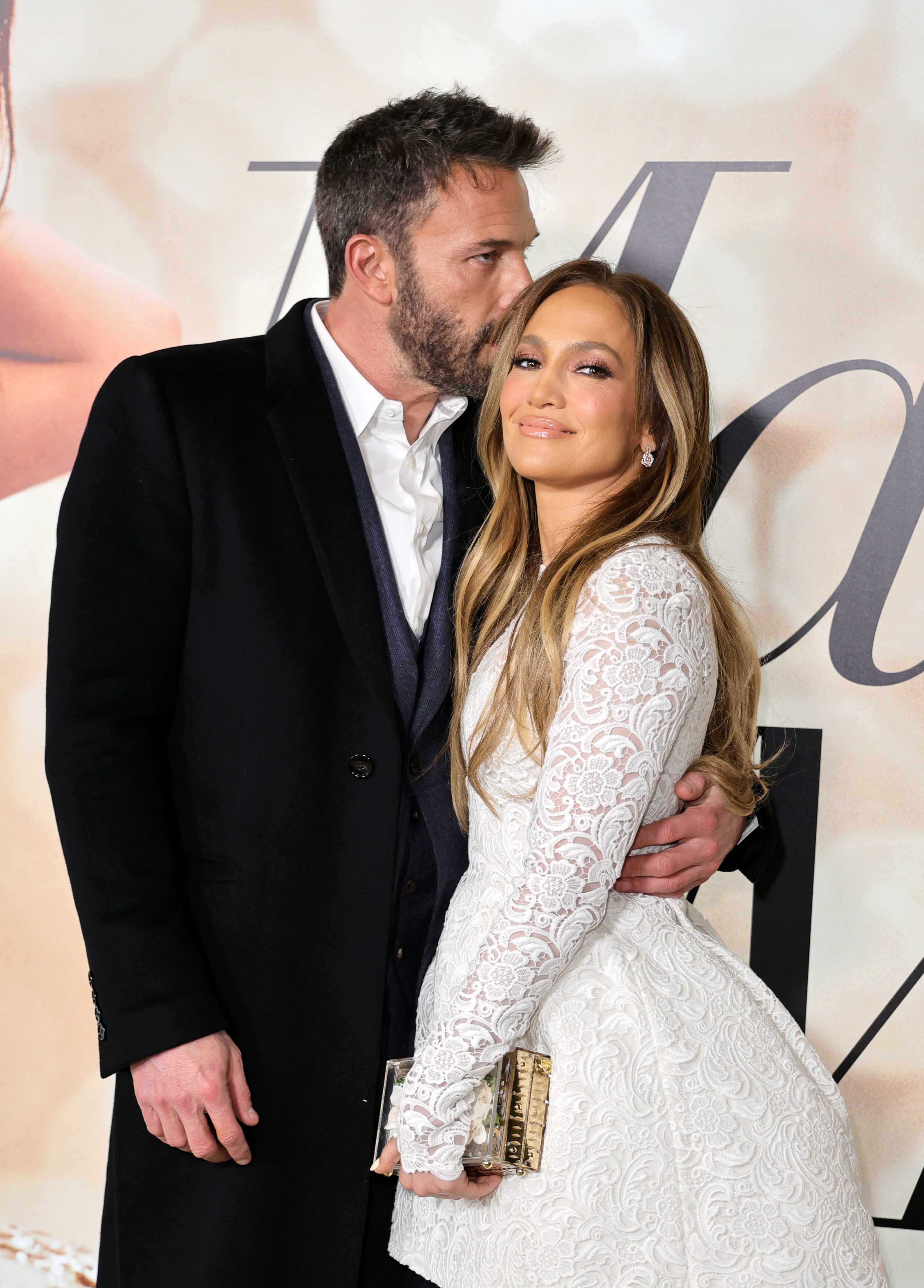 Ben Affleck and Jennifer Lopez attend the Los Angeles Special Screening of Marry Me on Feb. 08, 2022 in Los Angeles, California.