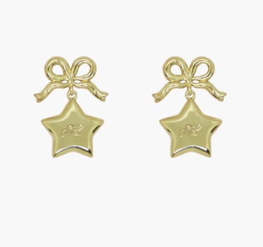 Sandy Liang Pippy Studs in Gold Vermeil