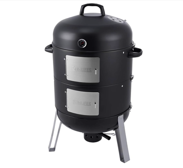 SUNLIFER 20.5 Inch Vertical Charcoal Smoker and Grill Combo