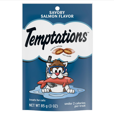 Temptations Classic Treats Savory Salmon Flavor (Pack of 12)