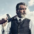 Pierce Brosnan Jokes His Wife Is 'Very Fond' of the Beard He Grew for 'The Son'