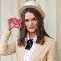 Keira Knightley Wears Top Hat as She Receives OBE From Prince Charles