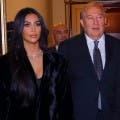 Kim and Kourtney Kardashian Have Dinner With Armenian President Armen Sarkissian