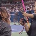 Serena Williams' Daughter Olympia Twins With Mom at U.S. Open