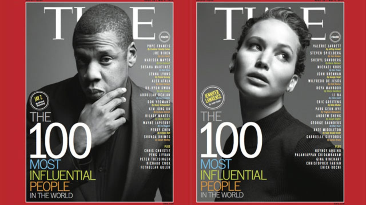 Jay-Z \u0026 Jennifer Lawrence Make 'Time' Top 100 List | Entertainment Tonight, image size:1280x720