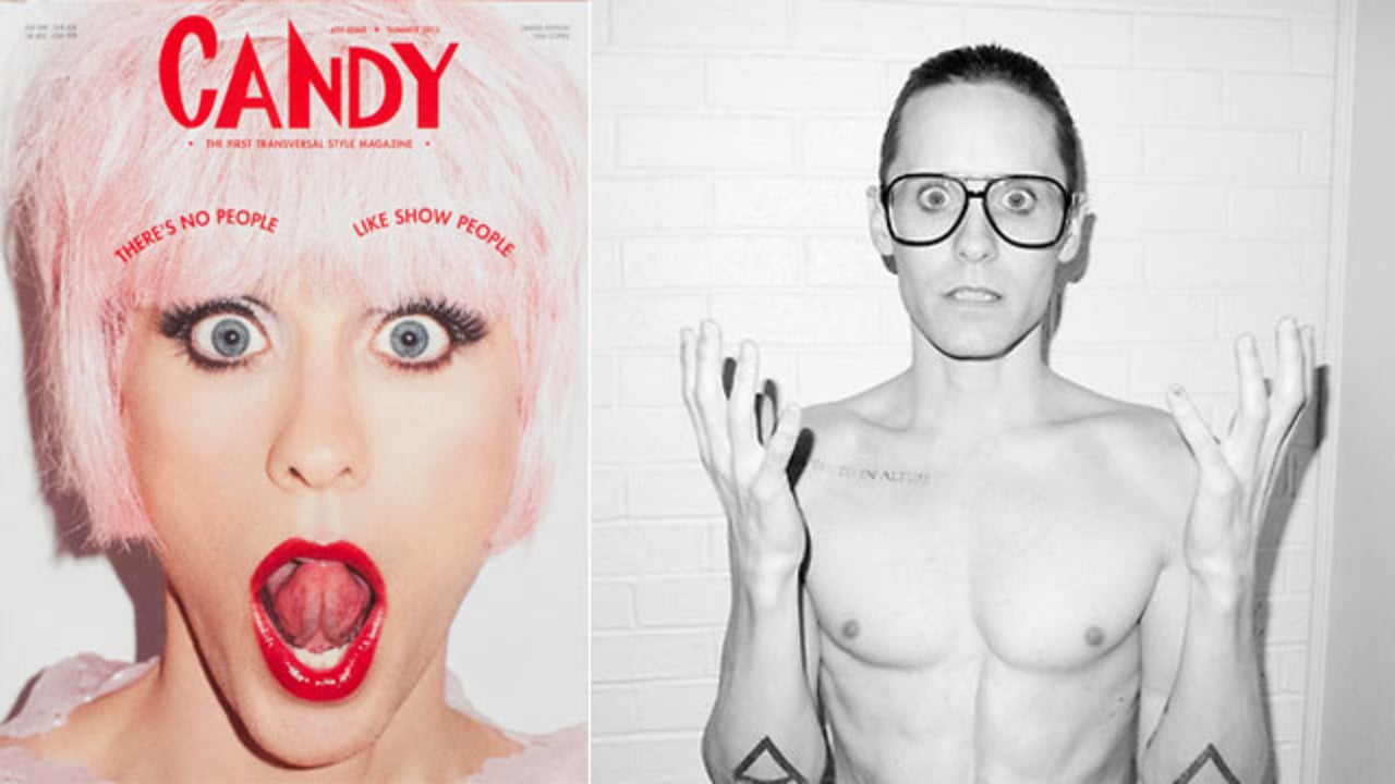 Jared Leto Poses In Drag For Candy Magazine | Entertainment Tonight, image size:1280x720