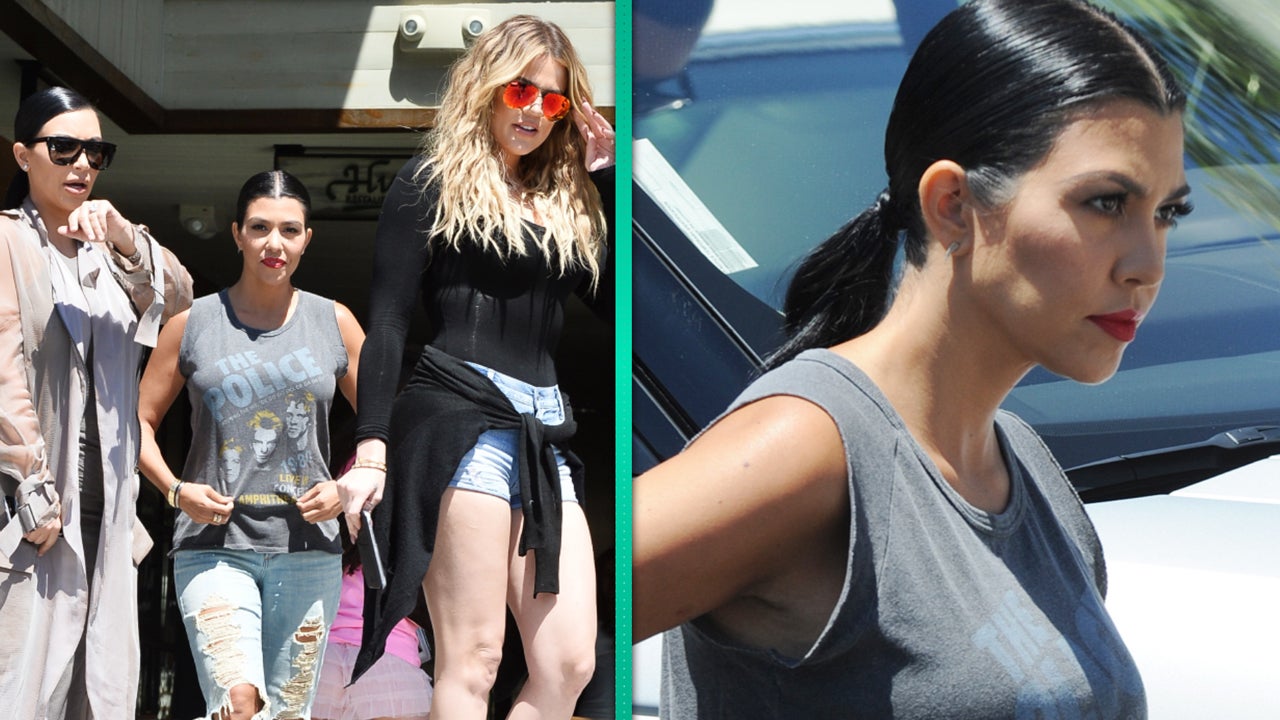 Kourtney Kardashian Reveals Her Gray Hair on Sisters Date with Kim and